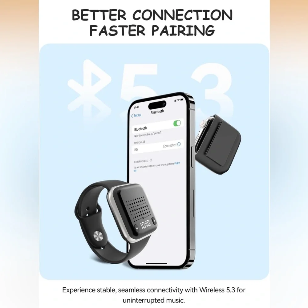 💜 OHLPRO Wearable Wrist Bluetooth Speaker with Magnetic Clip On - NWT